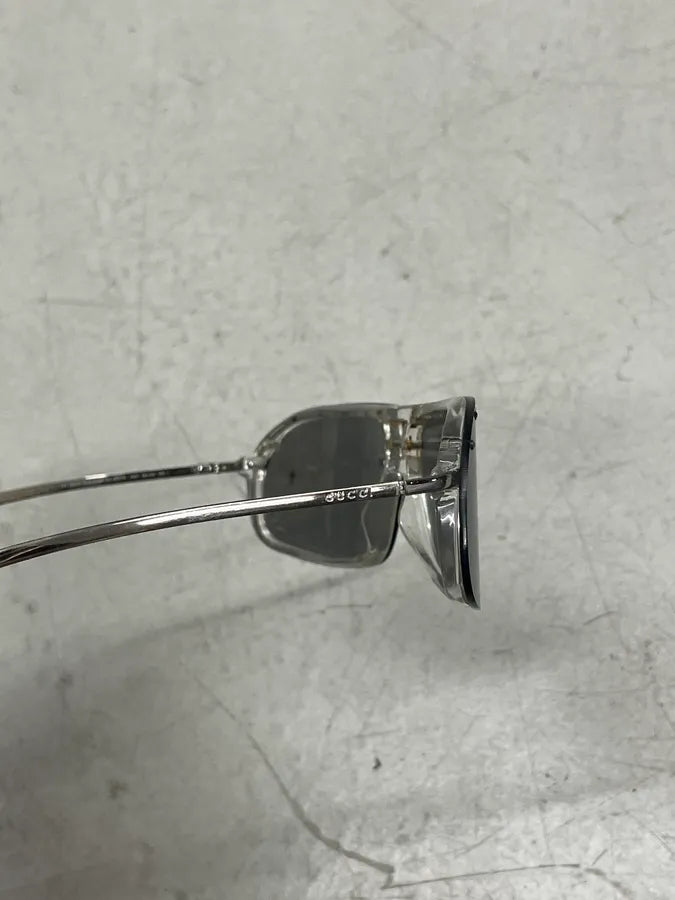 2000s Gucci Gray Metal Vintage Sunglasses XkcPtXh 11