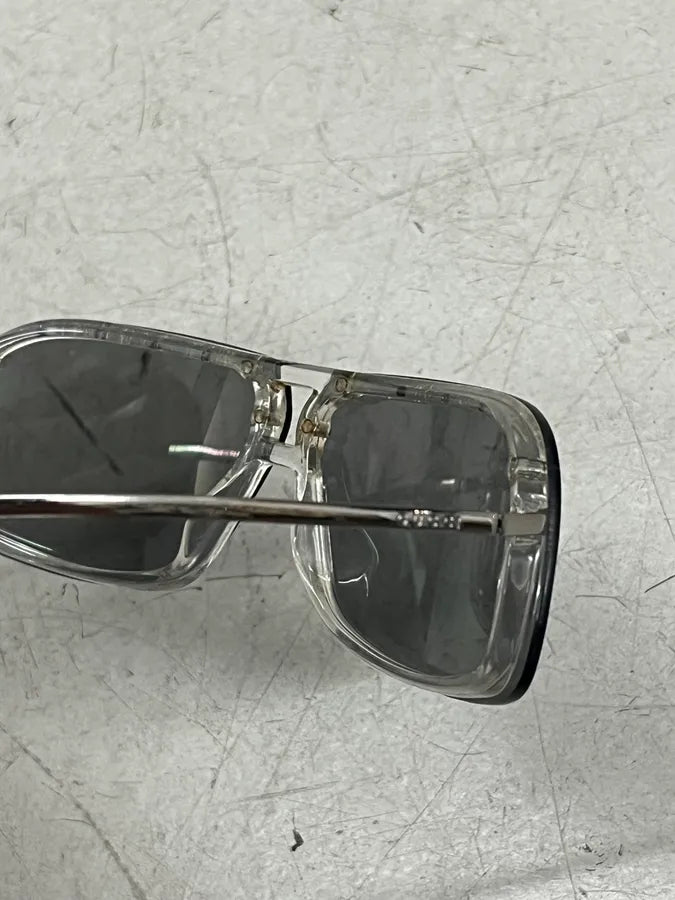 2000s Gucci Gray Metal Vintage Sunglasses XkcPtXh 9