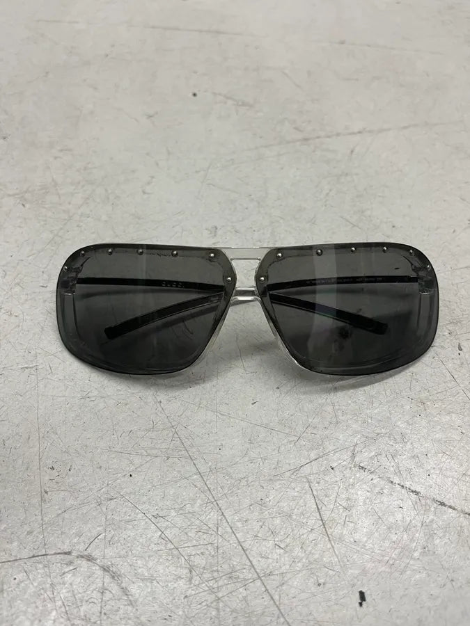 2000s Gucci Gray Metal Vintage Sunglasses XkcPtXh 4