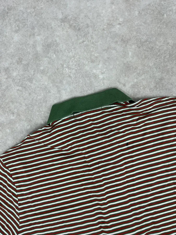 SS2009 Gucci Green & Red Striped Polo ezYZpeW 6