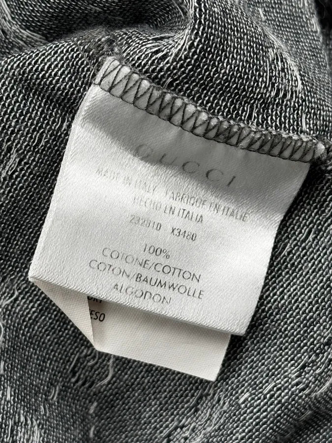 2010s Gucci Grey & Blue Collar Monogram Polo wwQpLfo 9