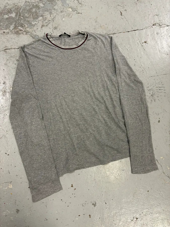 2000s Gucci Grey Classy Longsleeves T-Shirt GqclSmr 3