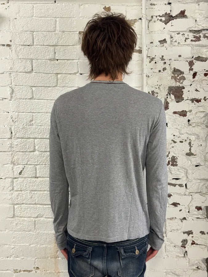 2000s Gucci Grey Classy Longsleeves T-Shirt GqclSmr 2