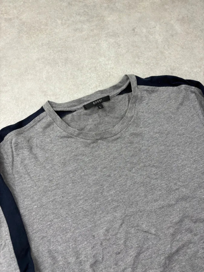 SS2010 Gucci Grey Embroidered Logo Longsleeve by Frida Giannini wEJjKeA 4