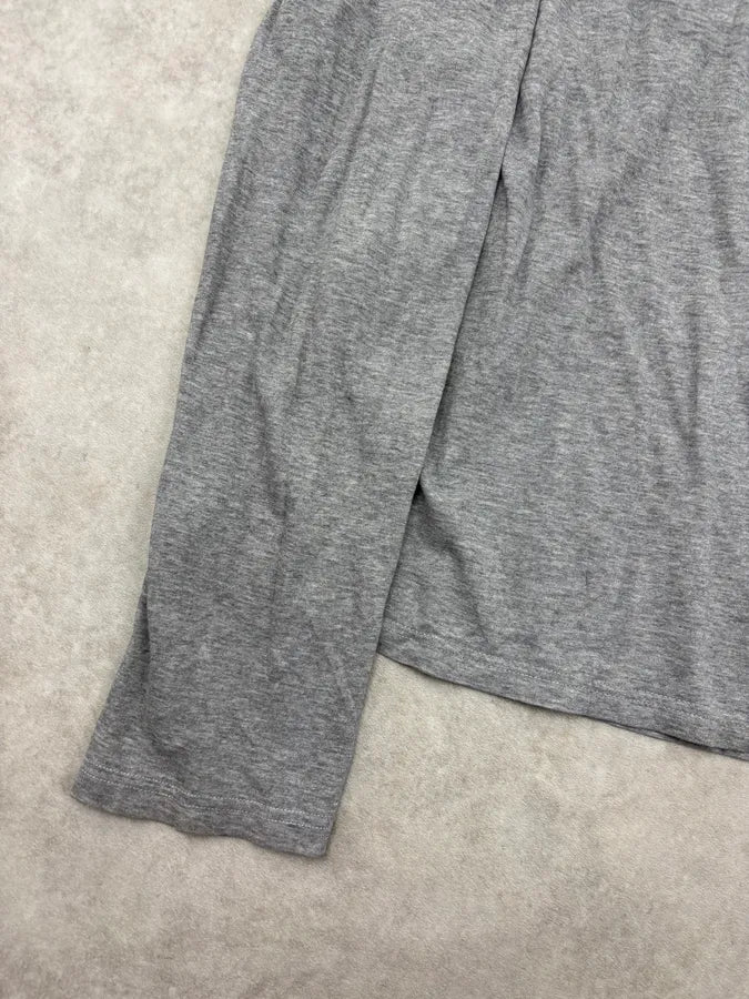 2000s Gucci Grey Longsleeve Contrast Stitch Longsleeves T-Shirt podrTJX 6