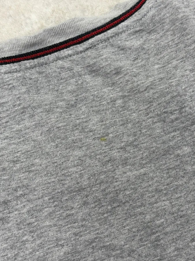2000s Gucci Grey Longsleeve Contrast Stitch Longsleeves T-Shirt podrTJX 7