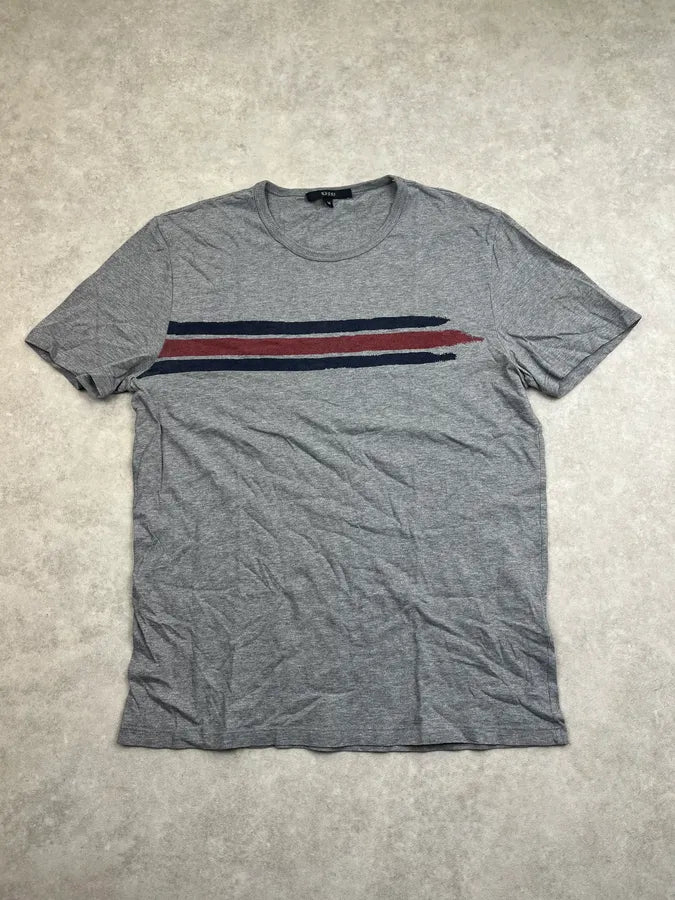 2010s Gucci Grey Painted Striped T-Shirt iIwZRVh 0