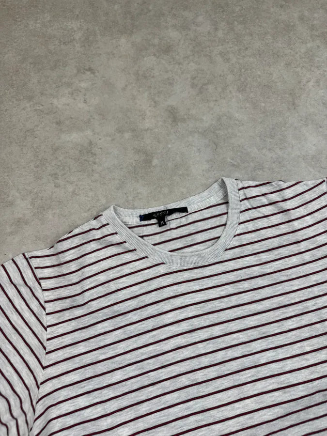 2000s Gucci Grey Striped T-Shirt FCPyXpU 4