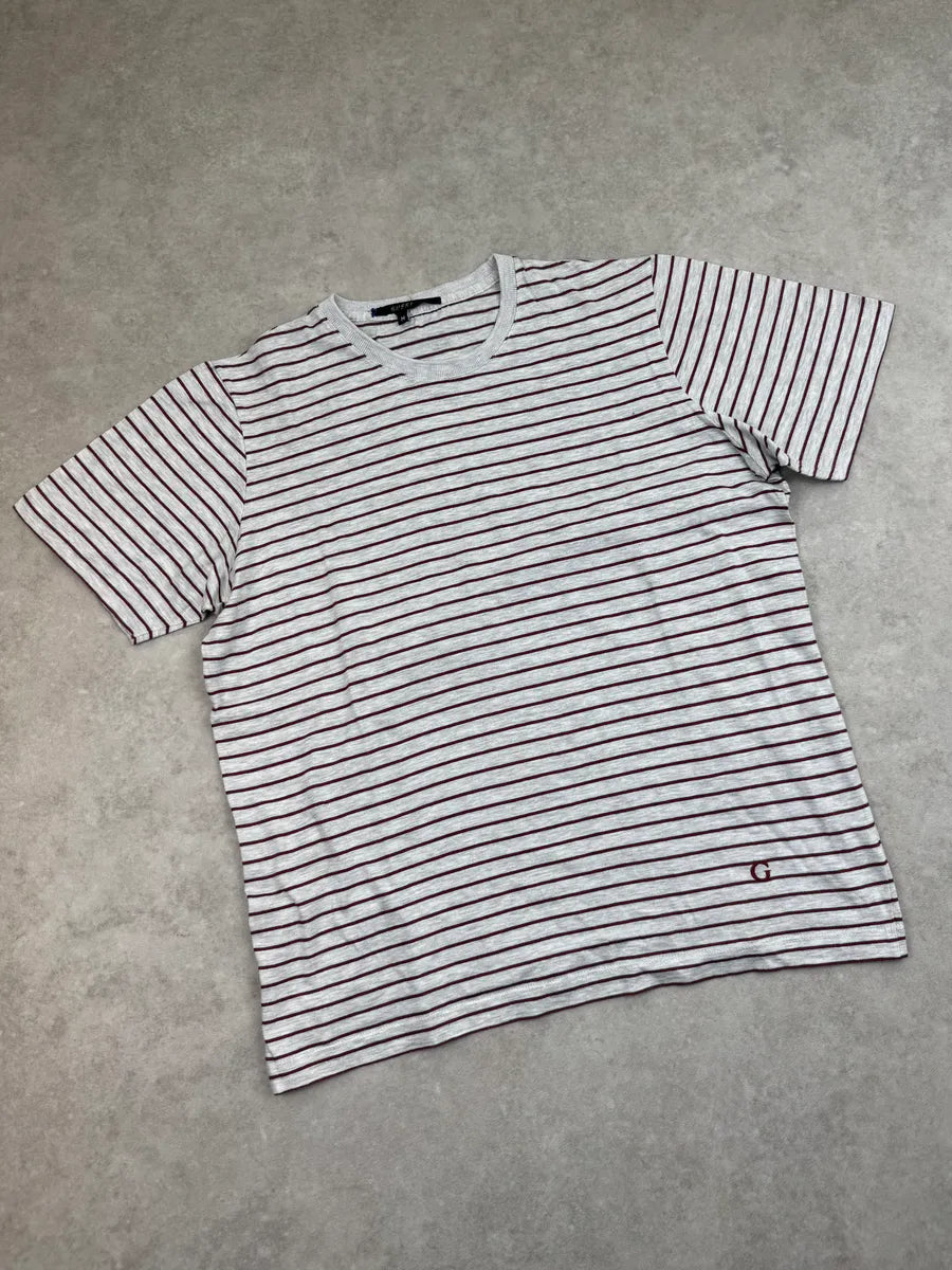 2000s Gucci Grey Striped T-Shirt FCPyXpU 3