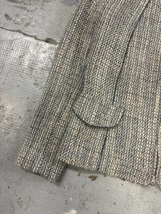 2000s Gucci Grey Tweed Jacket xOfKUIY 5
