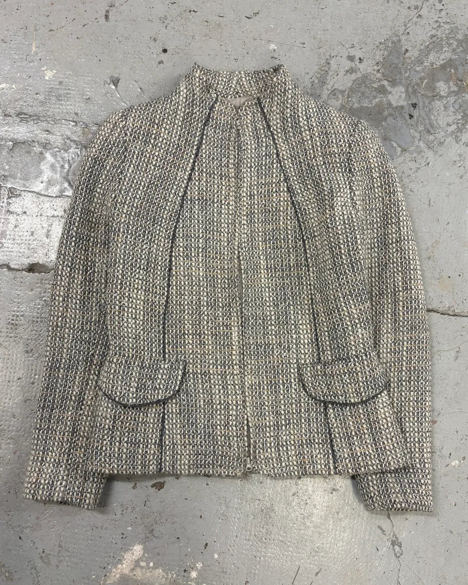 2000s Gucci Grey Tweed Jacket xOfKUIY 0