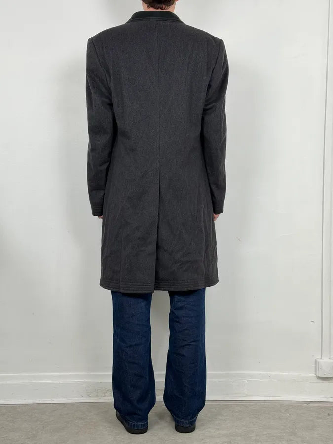 2000s Gucci Grey Wool Classy Long Coat PaLqLtl 2