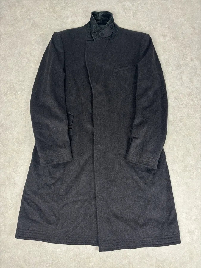 2000s Gucci Grey Wool Classy Long Coat PaLqLtl 3
