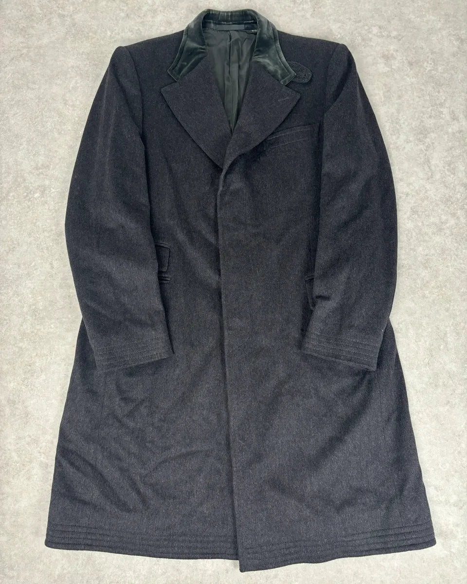 2000s Gucci Grey Wool Classy Long Coat PaLqLtl 0