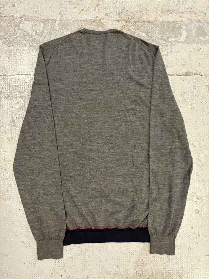 2010s Gucci Grey Wool Contrast Classy Sweater YBACTiU 5