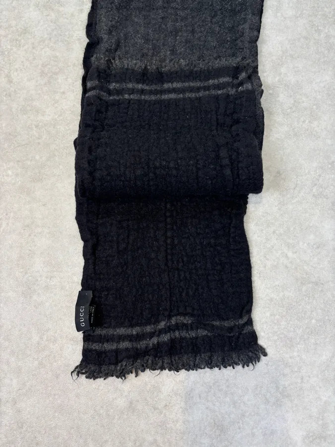 2000s Gucci Grey Wool Scarf KAdJlNf 4