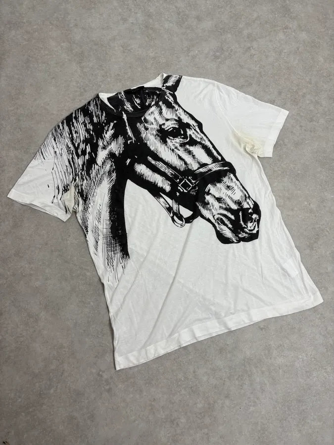 2000s Gucci Horse White T-Shirt Gjgfjhr 3
