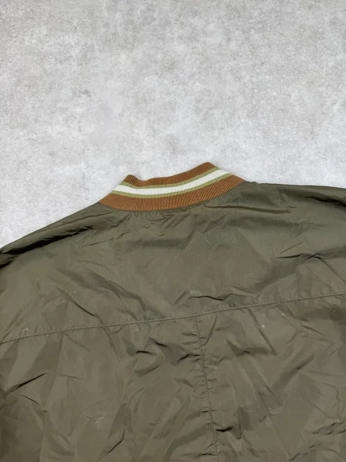 2000s Gucci Khaki & Olive Reversible Nylon Bomber Jacket BEBkGEq 12
