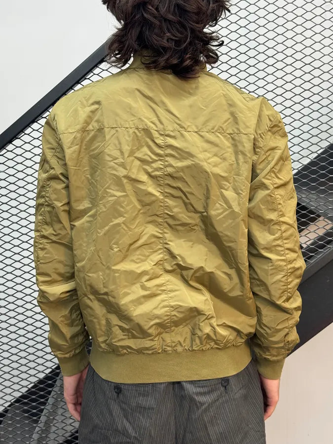 2000s Gucci Khaki & Olive Reversible Nylon Bomber Jacket BEBkGEq 4