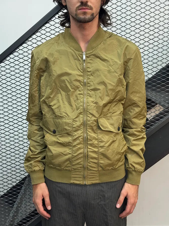 2000s Gucci Khaki & Olive Reversible Nylon Bomber Jacket BEBkGEq 3