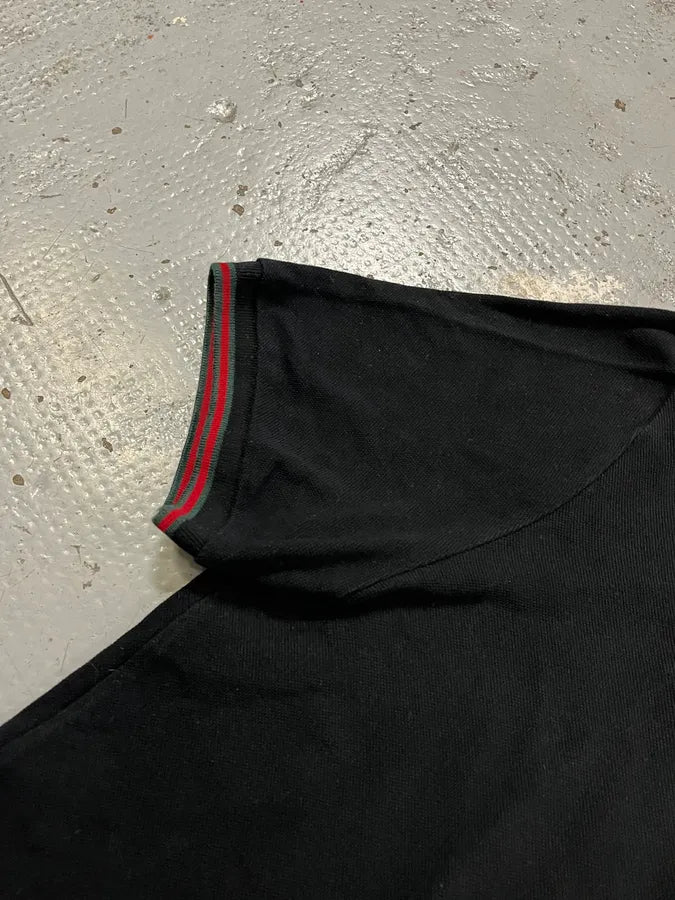 2000s Gucci Knight Brodery Black Polo by Frida Giannini owlGRqN 4