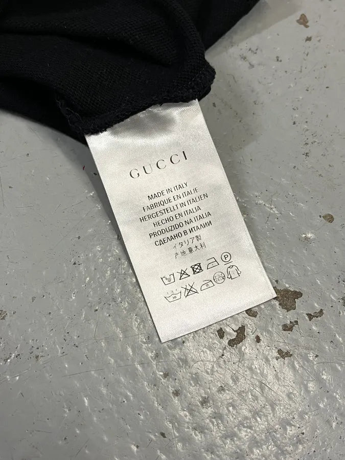 2000s Gucci Knight Brodery Black Polo by Frida Giannini owlGRqN 7