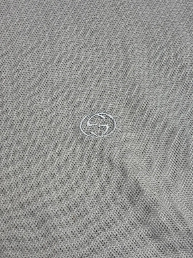 SS2002 Gucci Light Blue Minimalist Embroidered Logo Polo by Tom Ford XLtFOvq 6