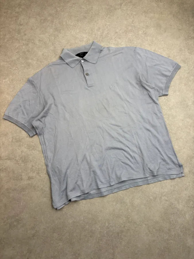 SS2002 Gucci Light Blue Minimalist Embroidered Logo Polo by Tom Ford XLtFOvq 3
