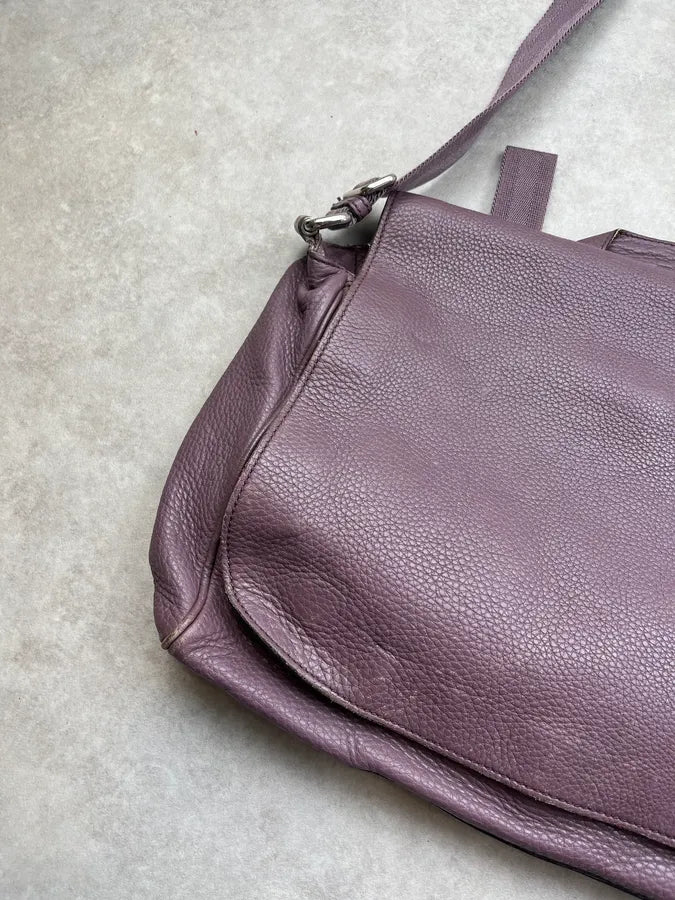 2000s Gucci Mauve Leather Messenger  Bag by Frida Giannini gjMYeim 7