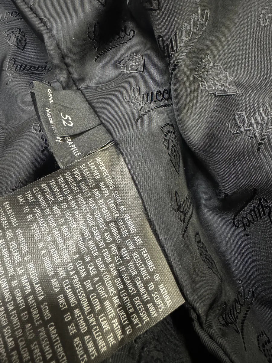 2000s Gucci Metallic Grey Rock Avant-Garde Leather Biker Jacket ClpPhBt 8