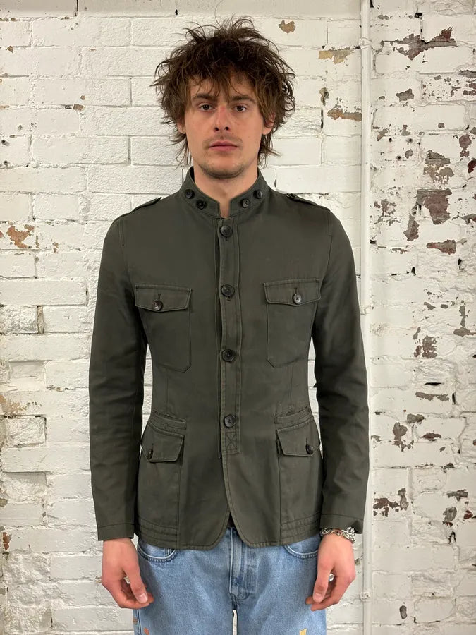 2000s Gucci Military Green Safari Cargo Jacket by Tom Ford eREKBCQ 1