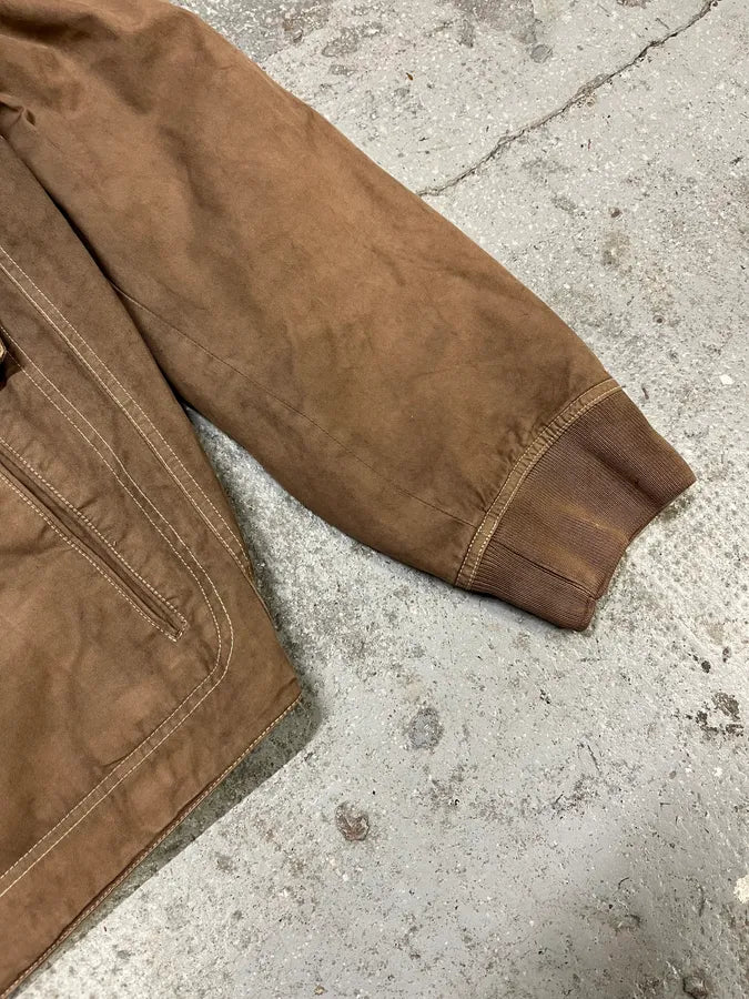 2000s Gucci Minimalist Brown Cotton Jacket qJWeaub 5