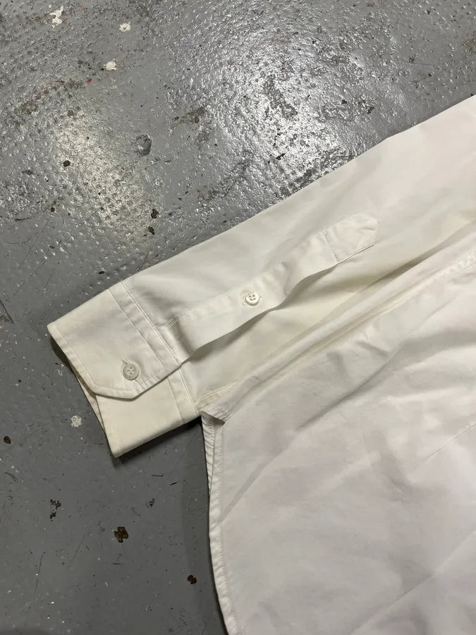 2000s Gucci Minimalist Skinny White Shirt rgcblwR 4