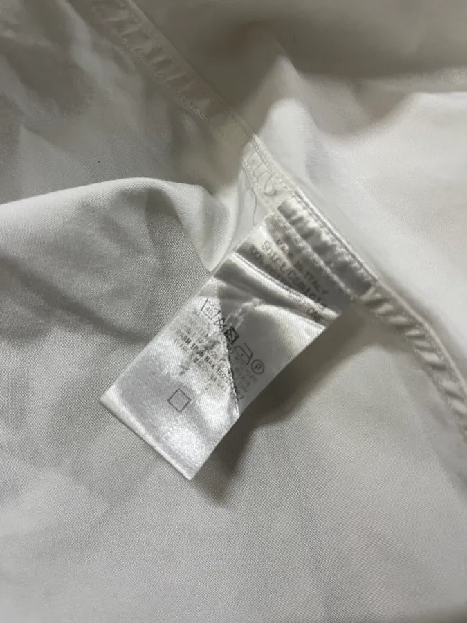 2000s Gucci Minimalist Skinny White Shirt rgcblwR 8