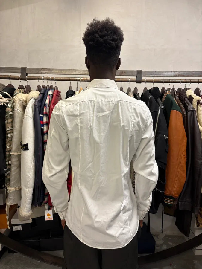 2000s Gucci Minimalist Slim White Shirt WhouoaL 2