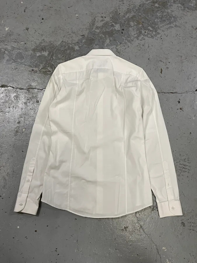2000s Gucci Minimalist Slim White Shirt WhouoaL 6