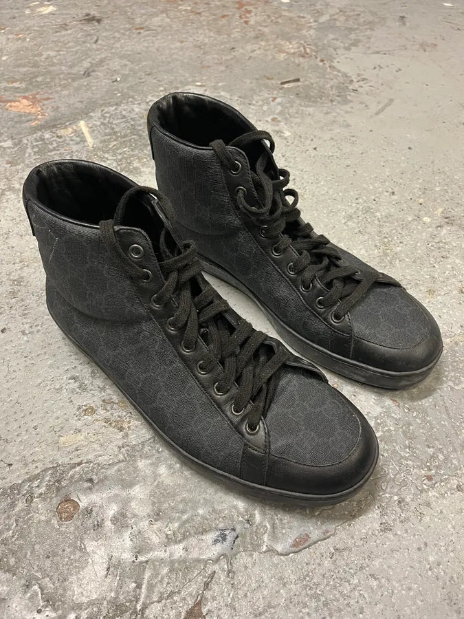 2000s Gucci Monogram High Top Sneakers arDqvWi 3