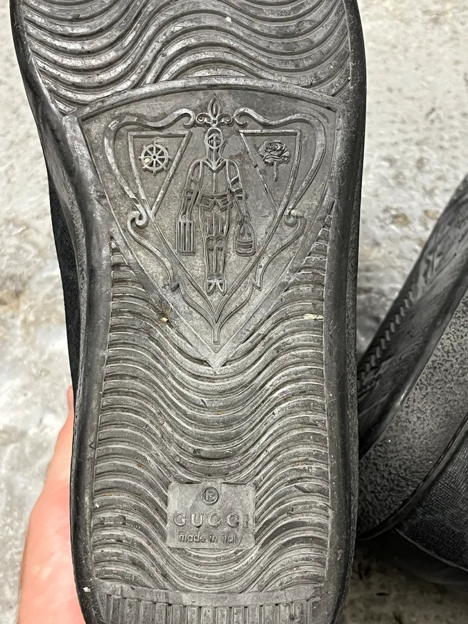 2000s Gucci Monogram High Top Sneakers arDqvWi 8