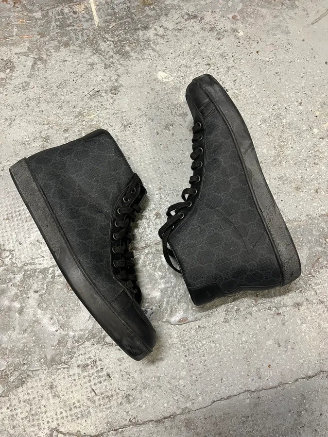 2000s Gucci Monogram High Top Sneakers arDqvWi 5