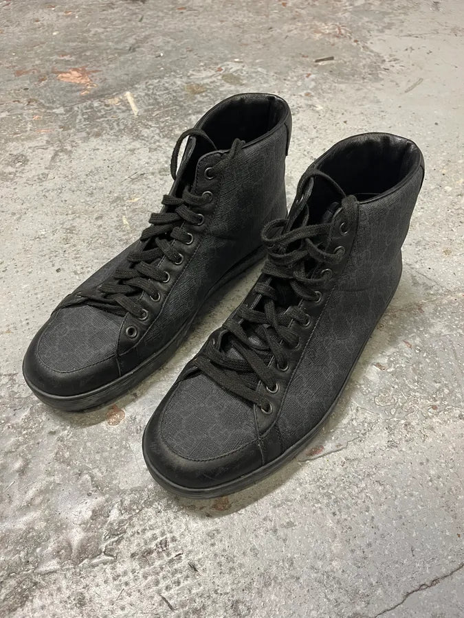 2000s Gucci Monogram High Top Sneakers arDqvWi 2