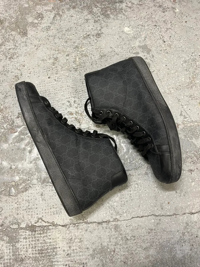 2000s Gucci Monogram High Top Sneakers arDqvWi 4