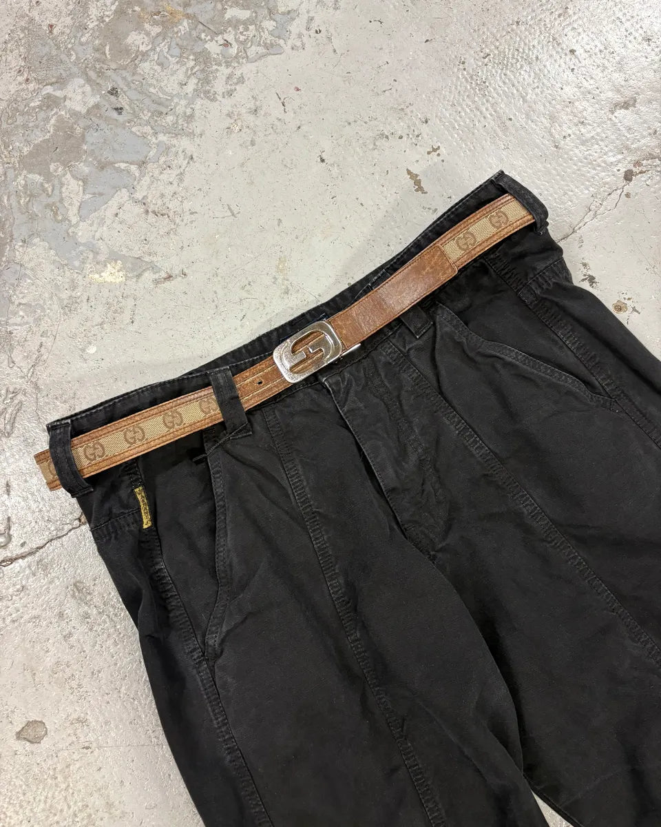2000s Gucci Monogram Leather Belt YGGquLG 0
