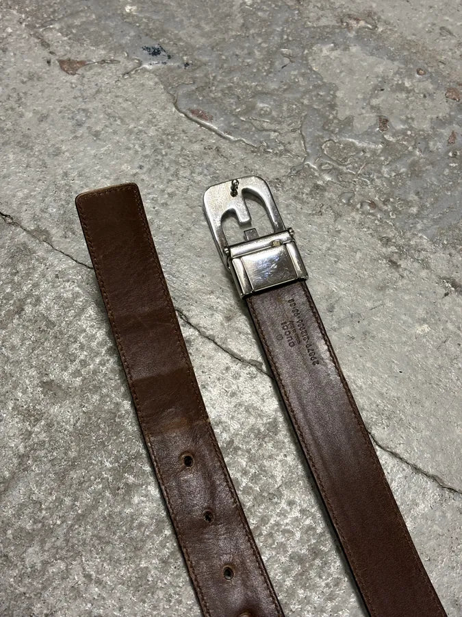 2000s Gucci Monogram Leather Belt YGGquLG 5