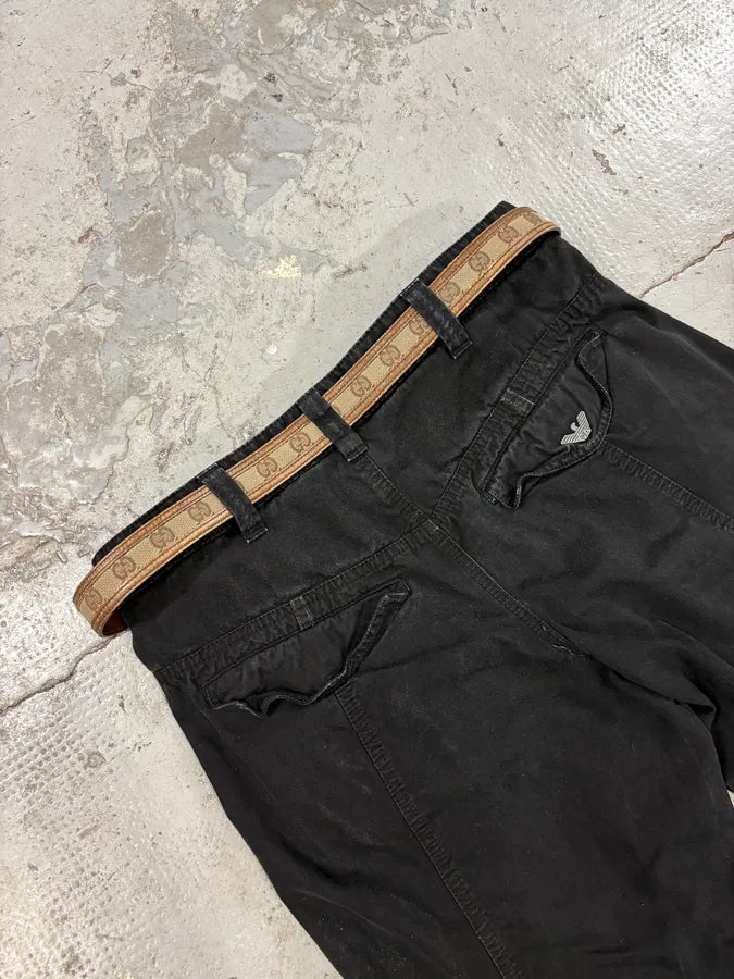 2000s Gucci Monogram Leather Belt YGGquLG 1