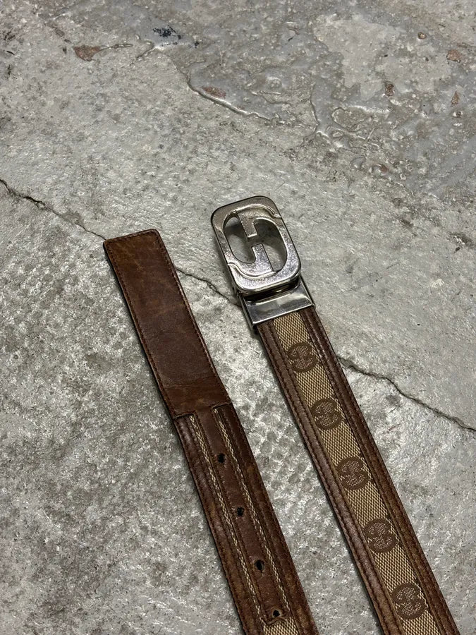 2000s Gucci Monogram Leather Belt YGGquLG 4