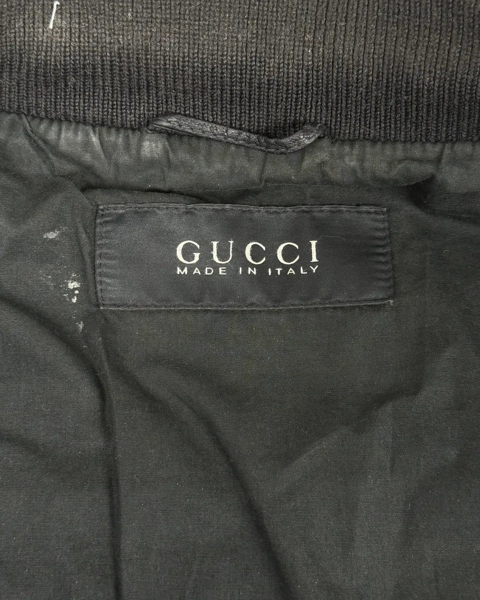 2000s Gucci Multi Zip Black Biker Leather Jacket ZaiqFKA 9