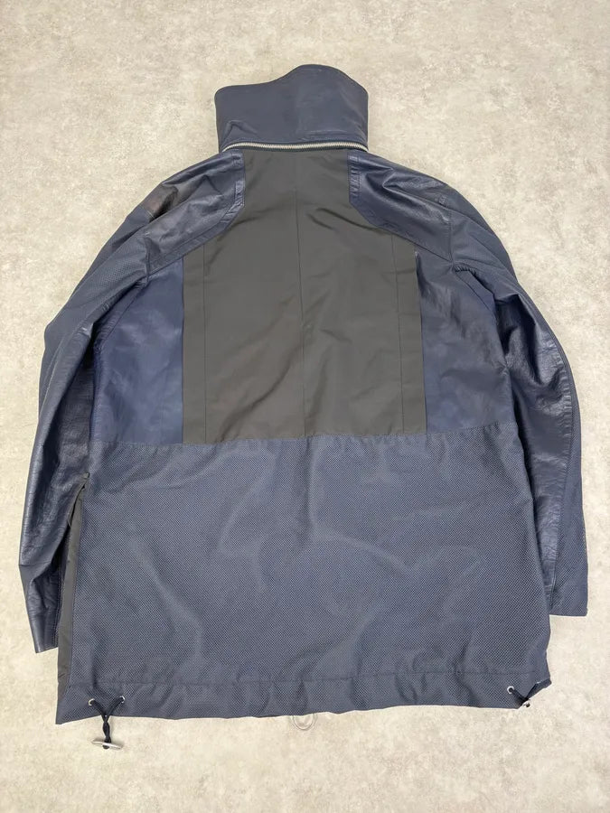 AW2010 Gucci Navy & Black Nylon Leather Cargo Jacket by Frida Giannini LtgsNhB 5