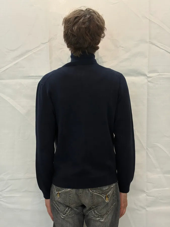 2010s Gucci Navy & Grey Striped Zip-Up Sweater SSjQzWe 3