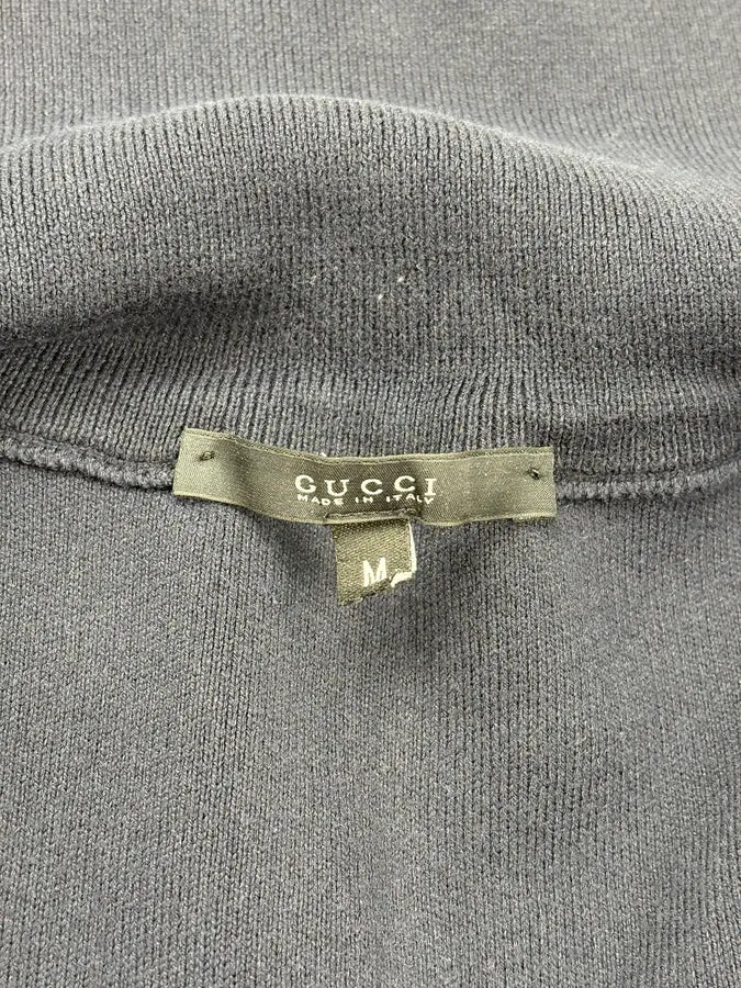 2010s Gucci Navy & Grey Striped Zip-Up Sweater SSjQzWe 9