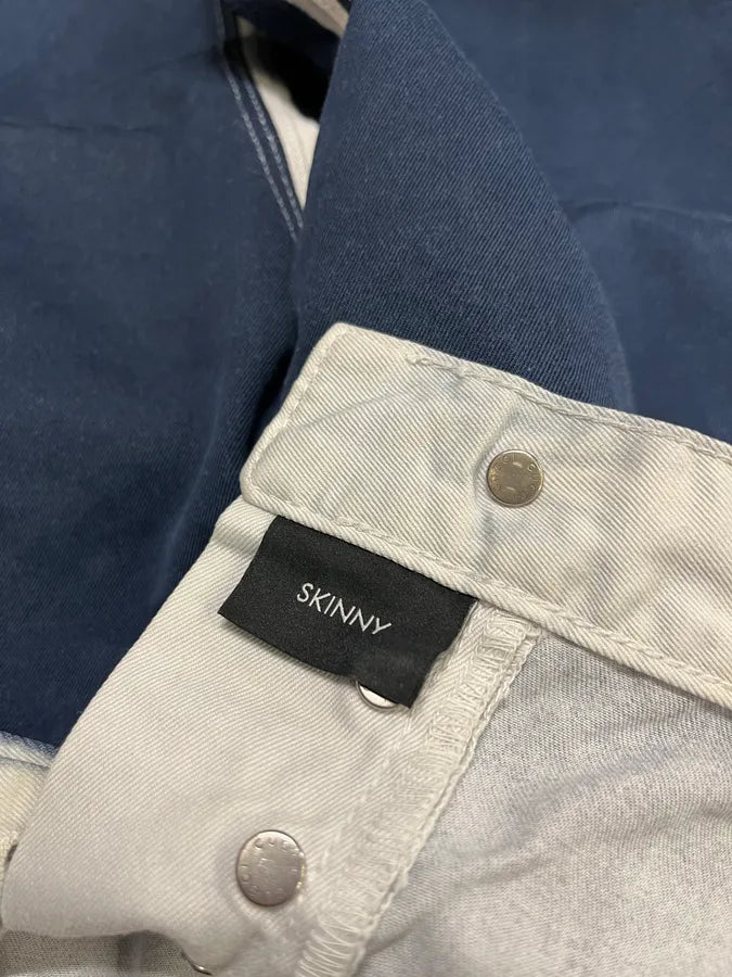 2000s Gucci Navy & White Avant-Garde Slim Pants rKNchcL 12